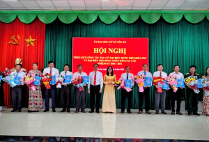 Xã Tân An Tổng kết công tác bầu cử đại biểu Quốc hội khóa XVI và đại biểu HĐND các cấp, nhiệm kỳ 2026 - 2031