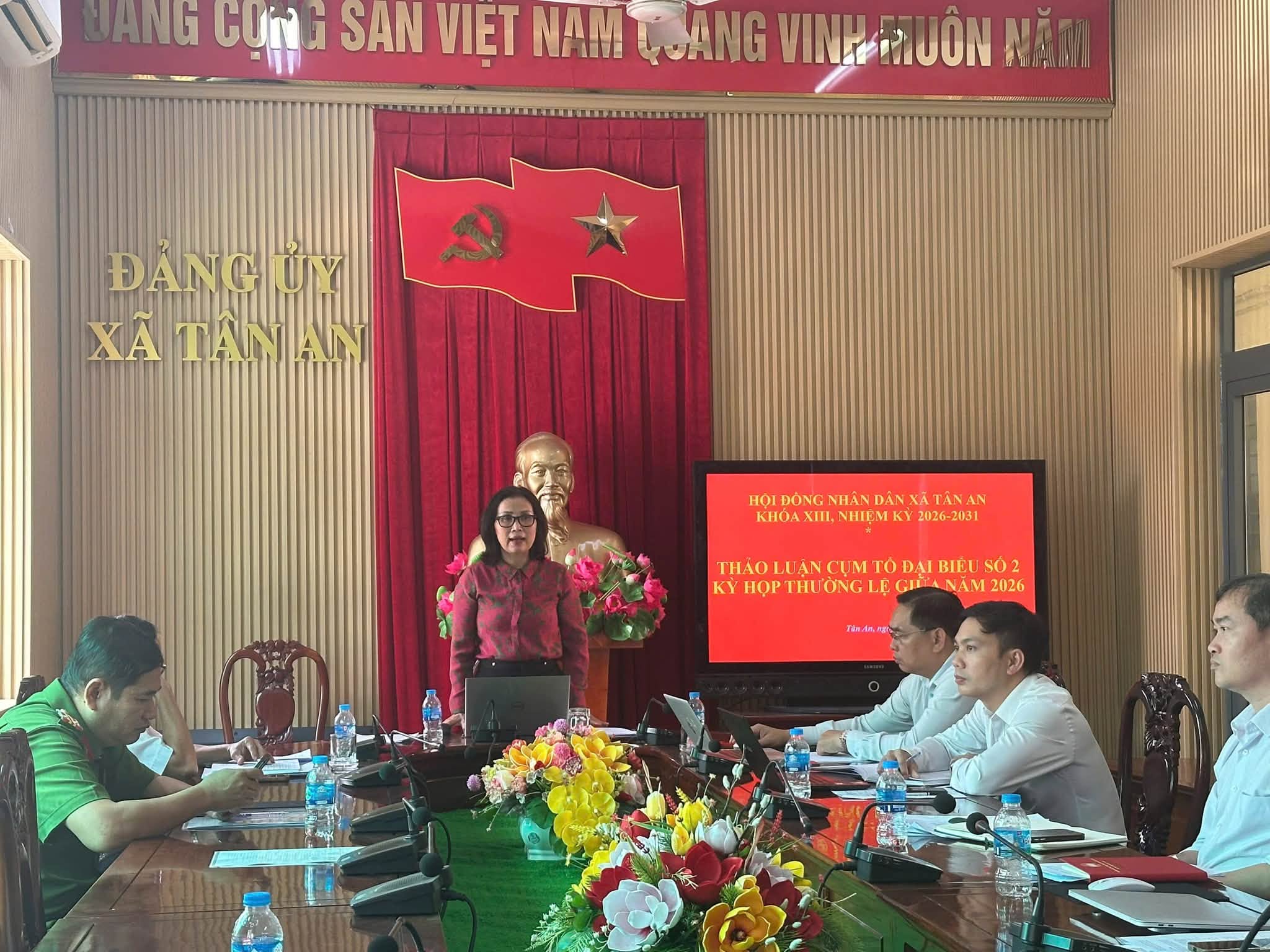 Thảo luận Tổ đại biểu – Kỳ họp thường lệ giữa năm 2026 HĐND xã Tân An
