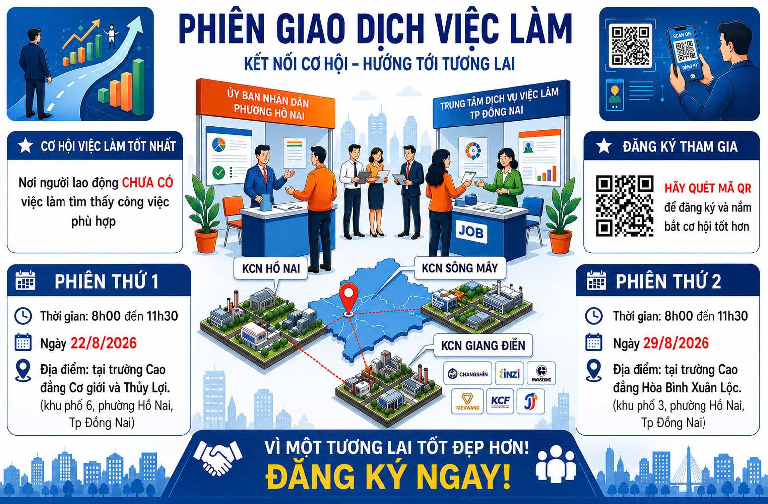 PHIÊN GIAO DỊCH VIỆC LÀM – KẾT NỐI CƠ HỘI, HƯỚNG TỚI TƯƠNG LAI