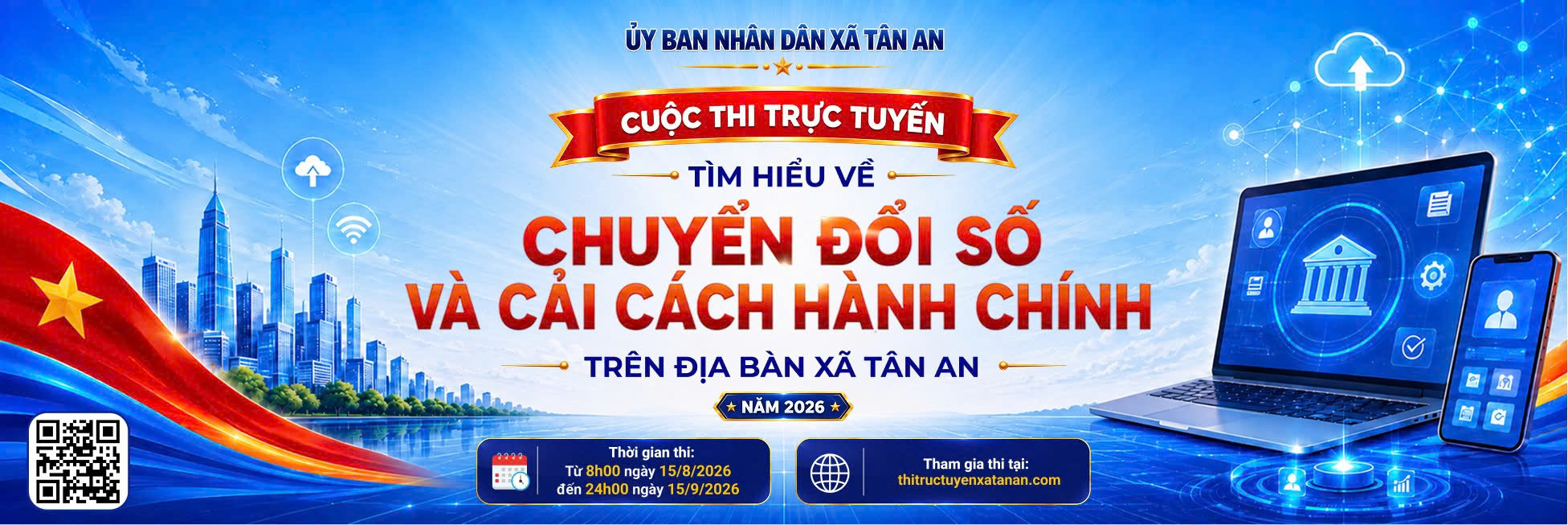 THAM GIA NGAY CUỘC THI TRỰC TUYẾN “TÌM HIỂU VỀ CHUYỂN ĐỔI SỐ VÀ CẢI CÁCH HÀNH CHÍNH” TRÊN ĐỊA BÀN XÃ TÂN AN NĂM 2026